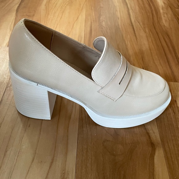 OASIS SOCIETY Chunky Beige Platform Loafer 7 - Picture 4 of 12